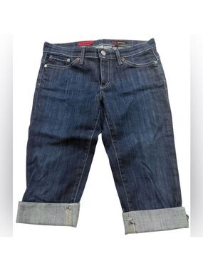 AG Adriano Goldschmied Liberty Bermuda Shorts Sz27 Cuffed Denim